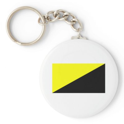 Anarcho-Capitalist Flag Key Chain by lelandashtray
