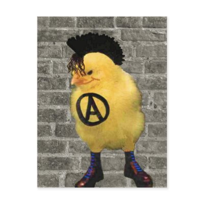 Anarcho-Chick Postkarte by andersARTshop
