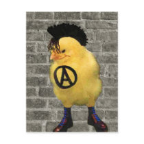 Anarcho-Chick Postkarte