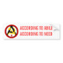 Anarcho-communist logo bumper sticker