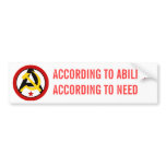 Anarcho-communist logo bumper stickers