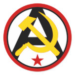 Anarcho-communist logo sticker