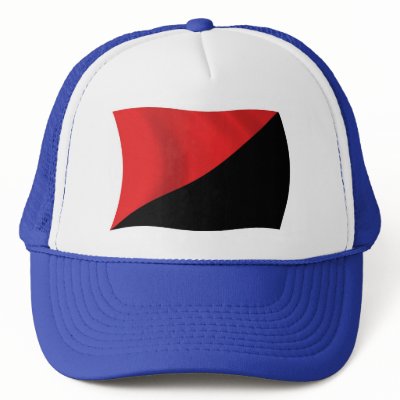 Anarcho-Syndicalism Flag Hat by LivingFlags2
