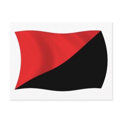Anarcho-Syndicalism Flag Postcard by LivingFlags2