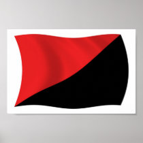 Anarcho-Syndicalism Flag Poster Print