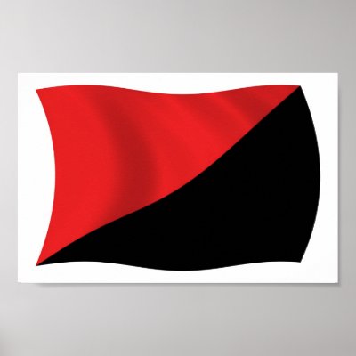 Anarcho-Syndicalism Flag Poster Print by LivingFlags2