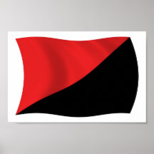 Anarcho-Syndicalism Flag Poster Print