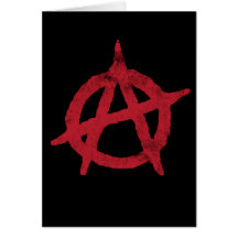 Anarchy Circle A Greeting Cards