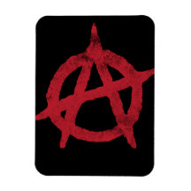 Anarchy Circle A Rectangle Magnets