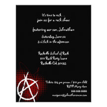 Anarchy Custom Party Invitaitons Invite