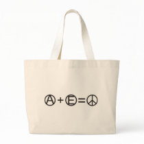 Anarchy + Equality = Peace Canvas Bags
