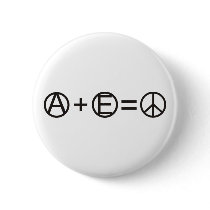 Anarchy + Equality = Peace Pinback Buttons