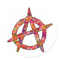 Anarchy Peace Plain Sticker