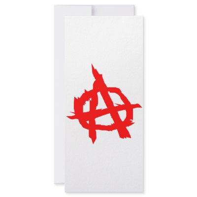 Anarchy Personalized Rack Card by boltzdesignz