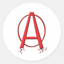Anarchy Round Stickers
