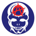 Anarchy Skull Sticker
