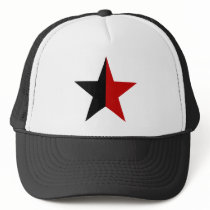 Anarchy Star Klassisch (schwarz / rot) Tuckercaps