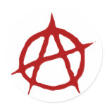 Anarchy Round Stickers