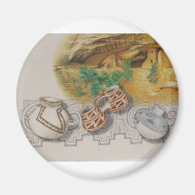 Anasazi Pottery Fridge Magnet