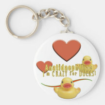 Anatidaephiliac - I LOVE DUCKS Keychains