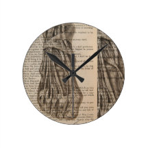 anatomical foot round wall clock