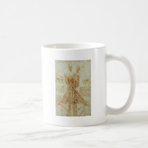 Anatomie du cou par Leonardo da Vinci C. 1515 Tasse