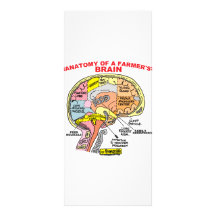 ANATOMY OF A FARMER'S BRAIN FULL COLOR RACK CARD