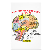 ANATOMY OF A FARMER'S BRAIN STATIONERY DESIGN