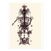 Anatomy of an artist postcards