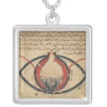 Anatomy of the Eye, from a book on eye diseases necklaces