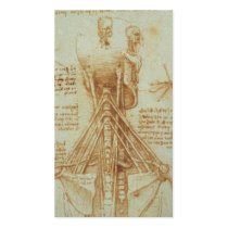 Anatomy of the Neck by Leonardo Da Vinci c. 1515 Business Cards