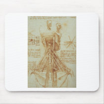 Anatomy of the Neck by Leonardo Da Vinci c. 1515 Mousepad