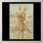 Anatomy of the Neck by Leonardo Da Vinci c. 1515 Print