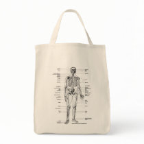 ANATOMY SKELETON T-SHIRTS AND GIFTS CANVAS BAGS