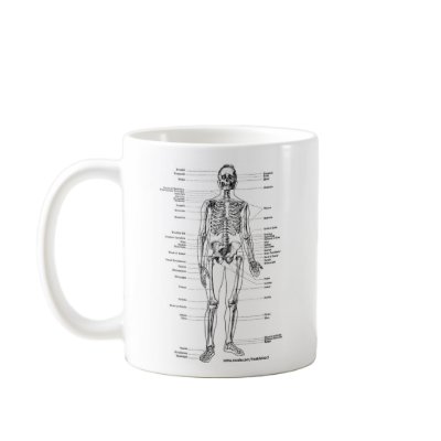 ANATOMY SKELETON T-SHIRTS AND GIFTS MUGS by frankdeloach
