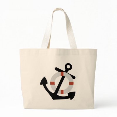 anchor and lifesaver bag by Tomaniac
