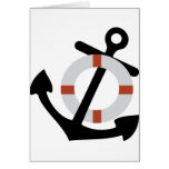 anchor and lifesaver greeting card