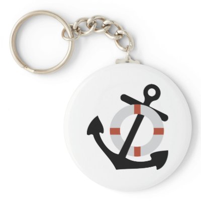 anchor and lifesaver key chains by Tomaniac