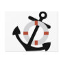 anchor and lifesaver postcard