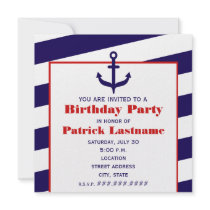Anchor Birthday Party Ocean / Sailing