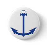 Anchor - Bright Blue - Button