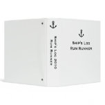 Anchor Captain's Log Binder