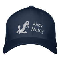 Anchor & Chain D2 Customizable Embroidery Design Embroidered Hats