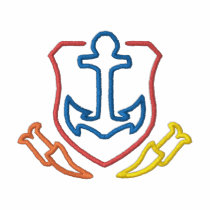 Anchor Crest Embroidered Polo Shirt