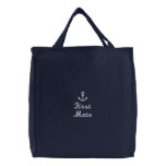 Anchor embroidered bags