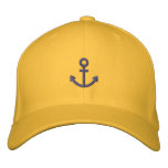 Anchor embroidered hats