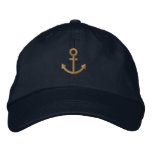 Anchor embroidered hats