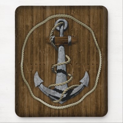 Anchor Mouse Pad by packratgraphics