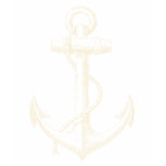 Anchor Nautical Graphic T Shirt Tee Blue White