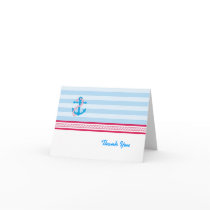 Anchor Nautical Thank You Card